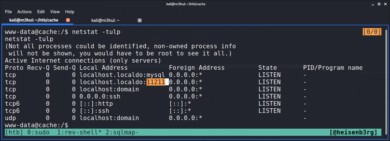 Netstat ports