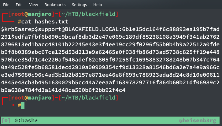 TGT hash generated